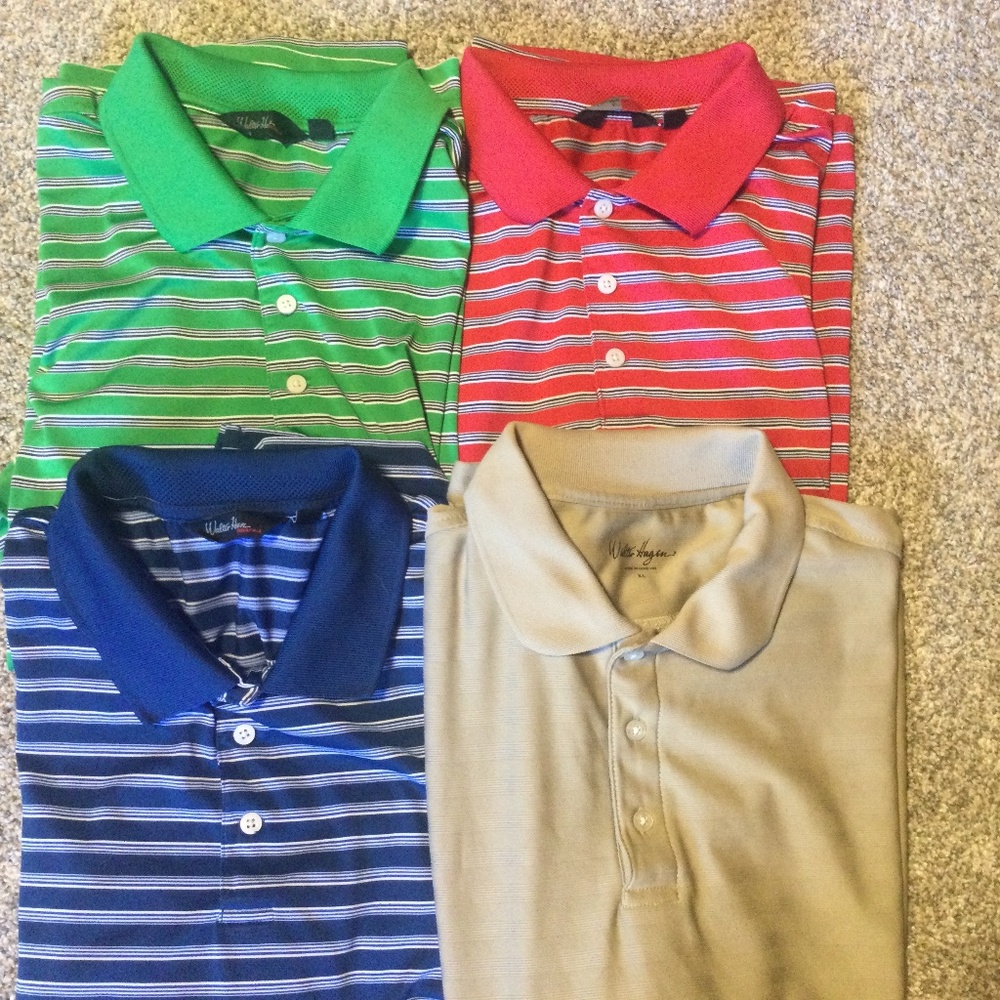 Lot of 4 Walter Hagen Mens Golf Shirts XL